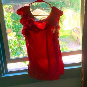 Red blouse
